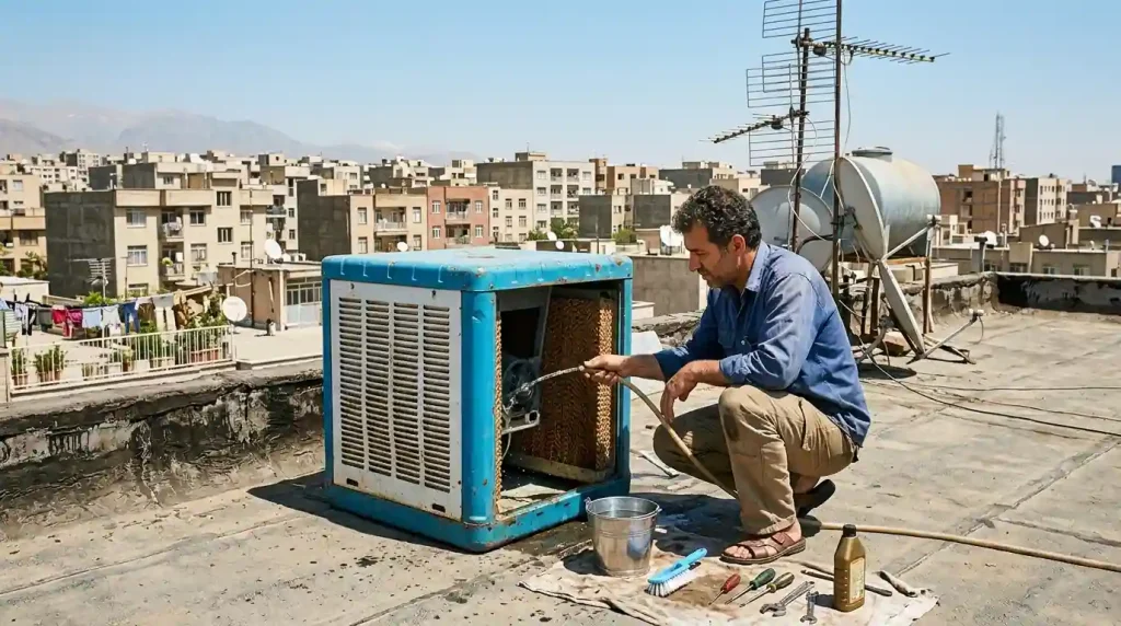 آموزش راه اندازی مجدد کولر آبی در تابستان